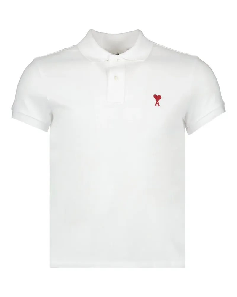 AMI Paris Ami de Coeur Poloshirt - Weiß Weiß