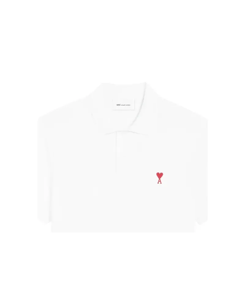 AMI Paris Ami de Coeur Poloshirt - Weiß Weiß