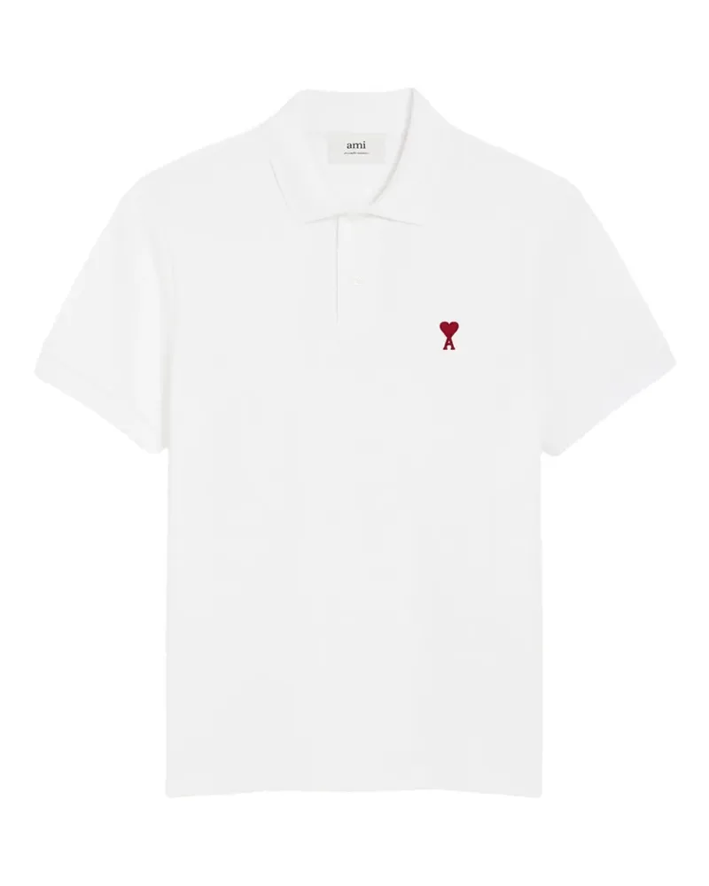 AMI Paris Ami de Coeur Poloshirt - Weiß Weiß