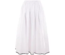 pleated cotton skirt
