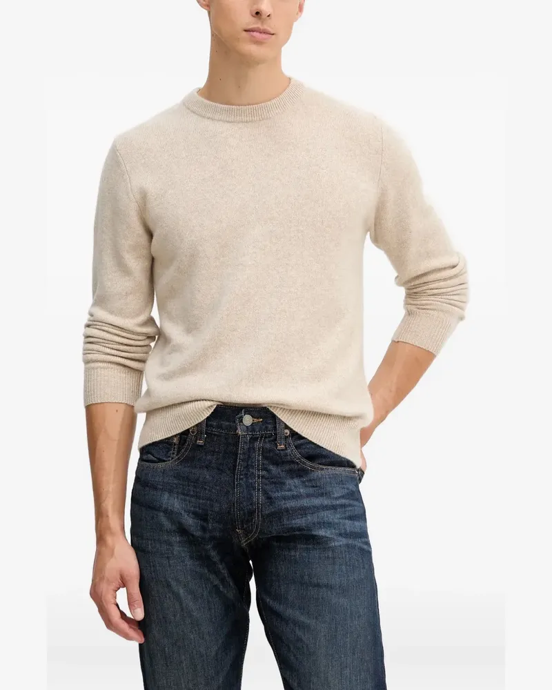 Trussardi Kaschmirpullover mit Rundhalsausschnitt - Nude Nude