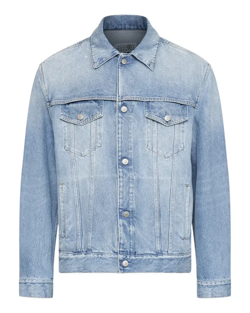 Maison Margiela layered denim jacket - Blau Blau