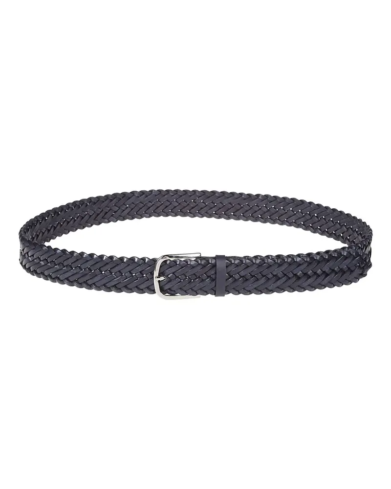 Orciani braided leather belt - Blau Blau