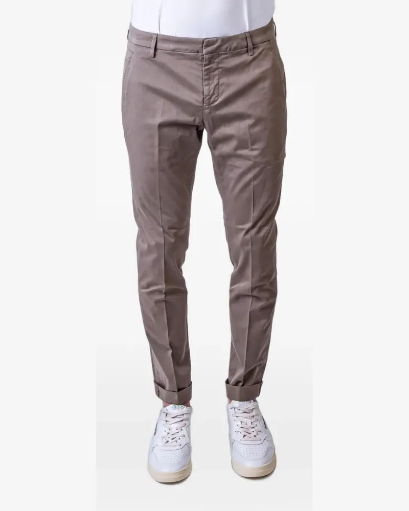 Dondup Gaubert slim-fit turn-up trousers - Braun Braun