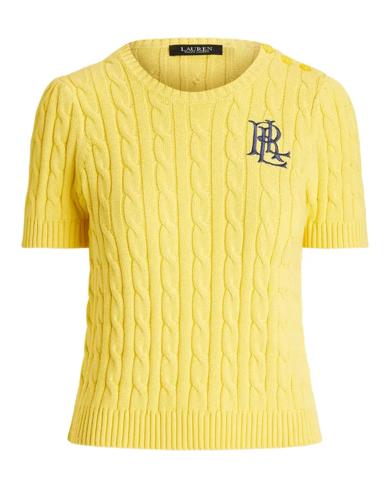 Ralph Lauren Pullover mit Zopfmuster - Gelb Gelb