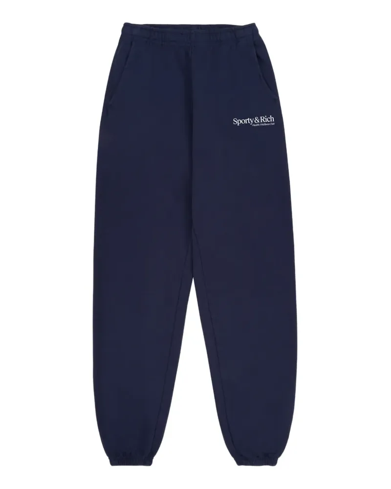 SPORTY & RICH Jogginghose mit Logo - Blau Blau