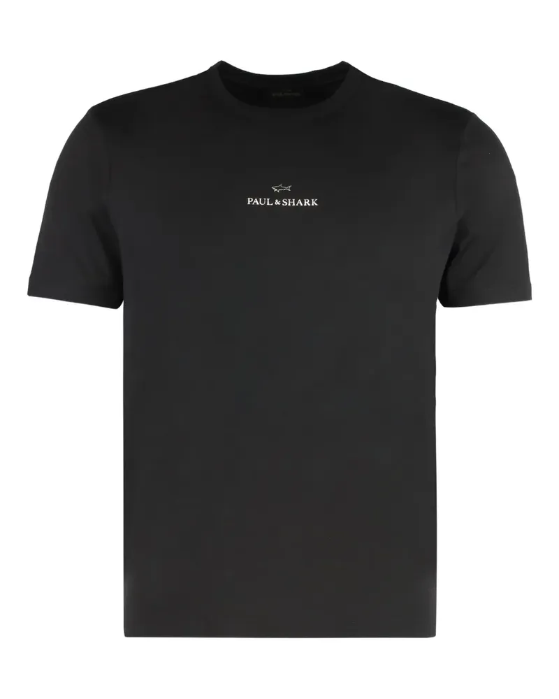 Paul & Shark T-Shirt mit rundem Ausschnitt - Schwarz Schwarz