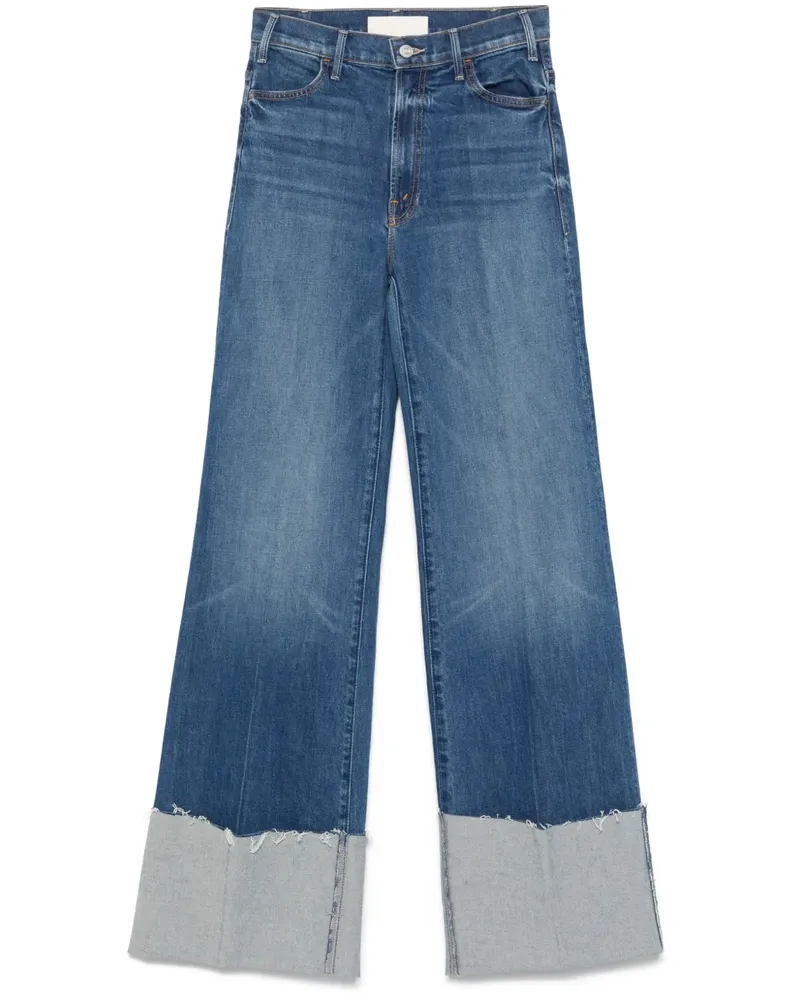Mother The Hustler Roller Heel Cuff Fray Jeans - Blau Blau