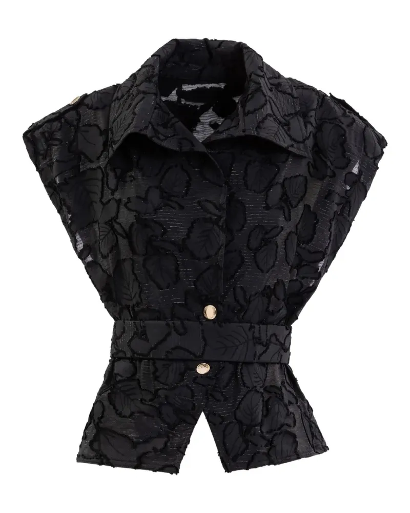 Saiid Kobeisy Set aus strukturierter Bluse und Hose - Schwarz Schwarz