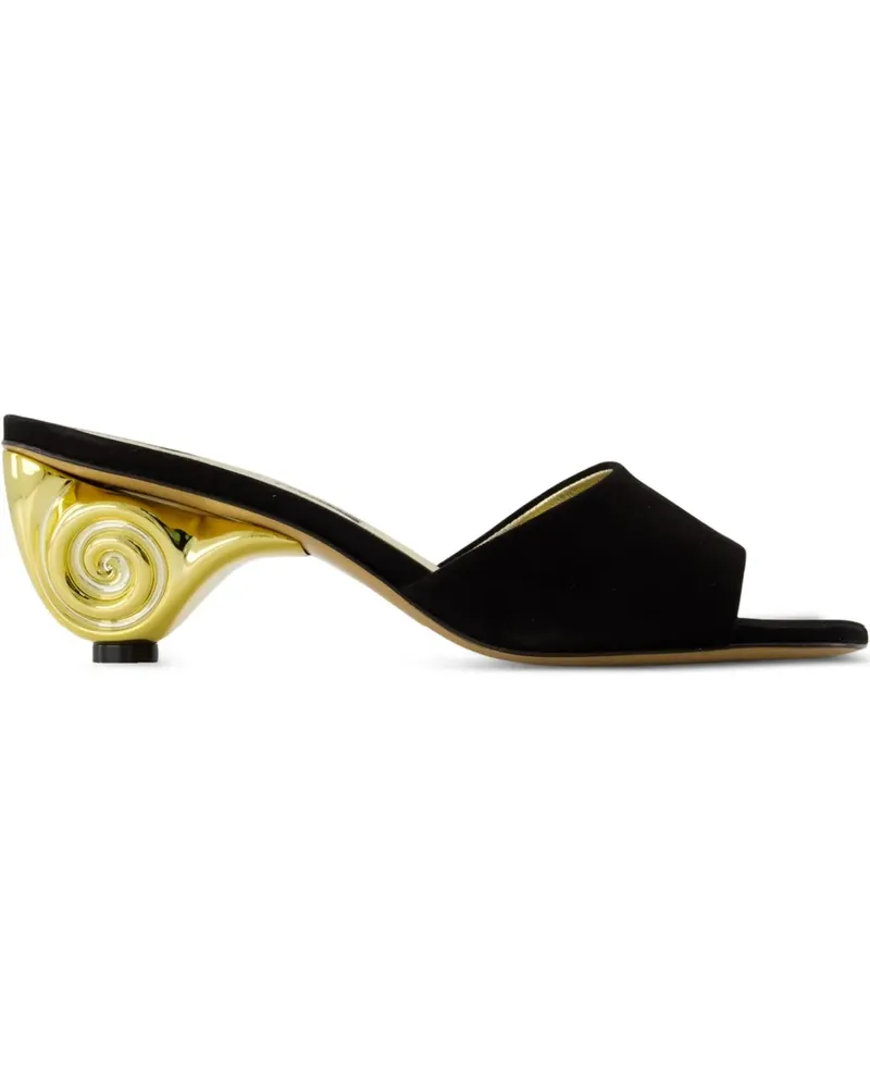 Carel Naiade Sandalen mit Spiralabsatz 50mm - Schwarz Schwarz