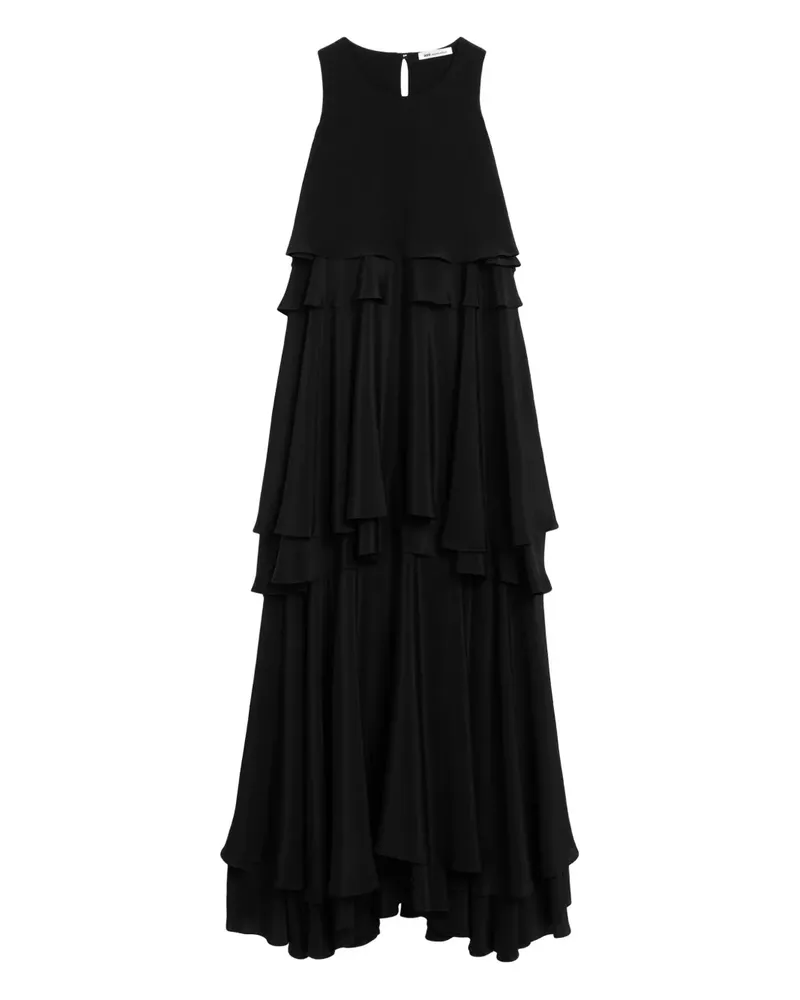 AMI Paris Ärmelloses Midikleid - Schwarz Schwarz