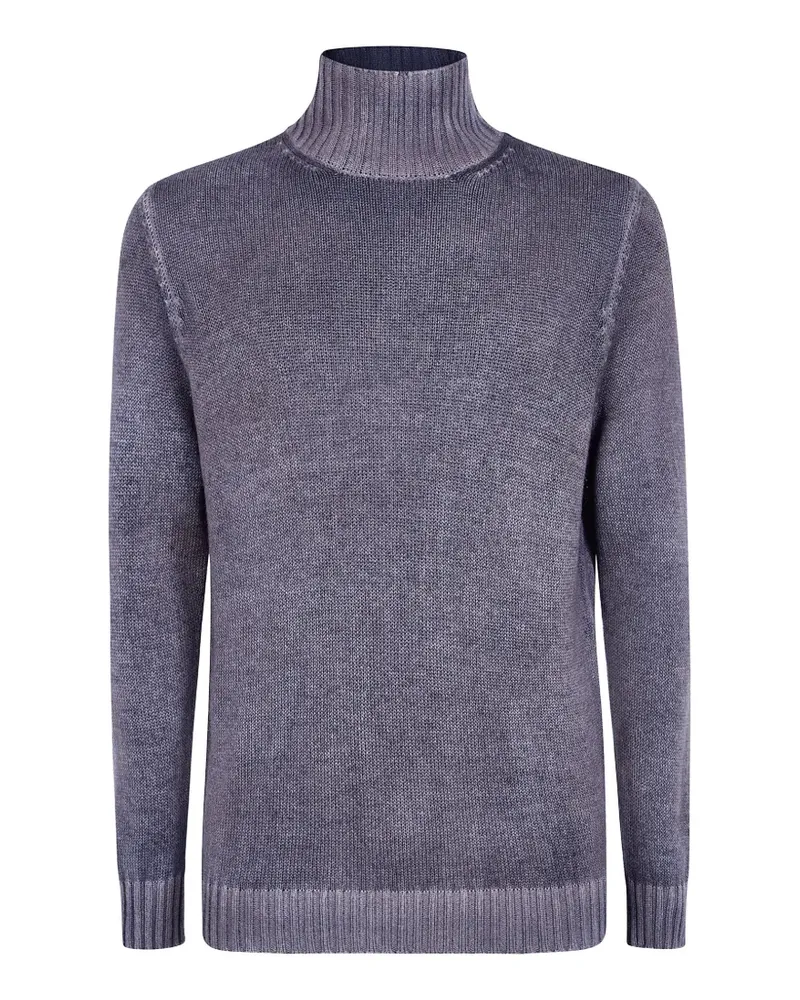 Avant Toi Gerippter Rollkragenpullover - Grau Grau
