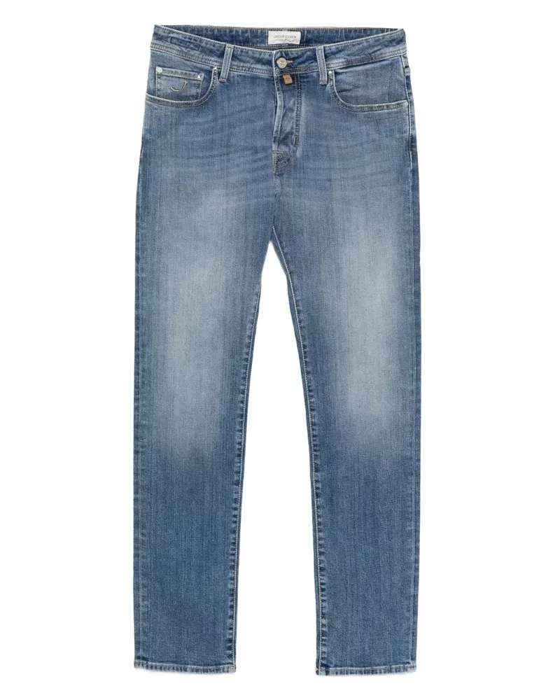 Jacob Cohën Jeans mit Tragefalten - Blau Blau