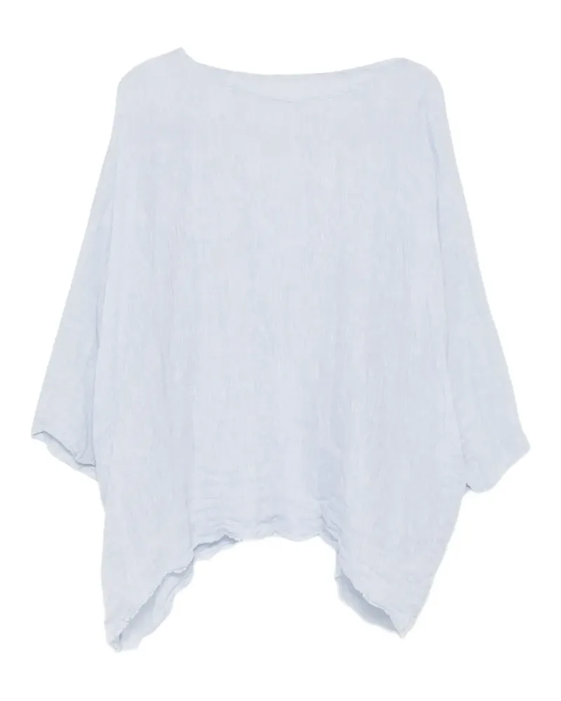 Daniela Gregis Bluse mit U-Boot-Ausschnitt - Blau Blau
