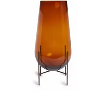 Mittelgroße Échasse Vase - Braun