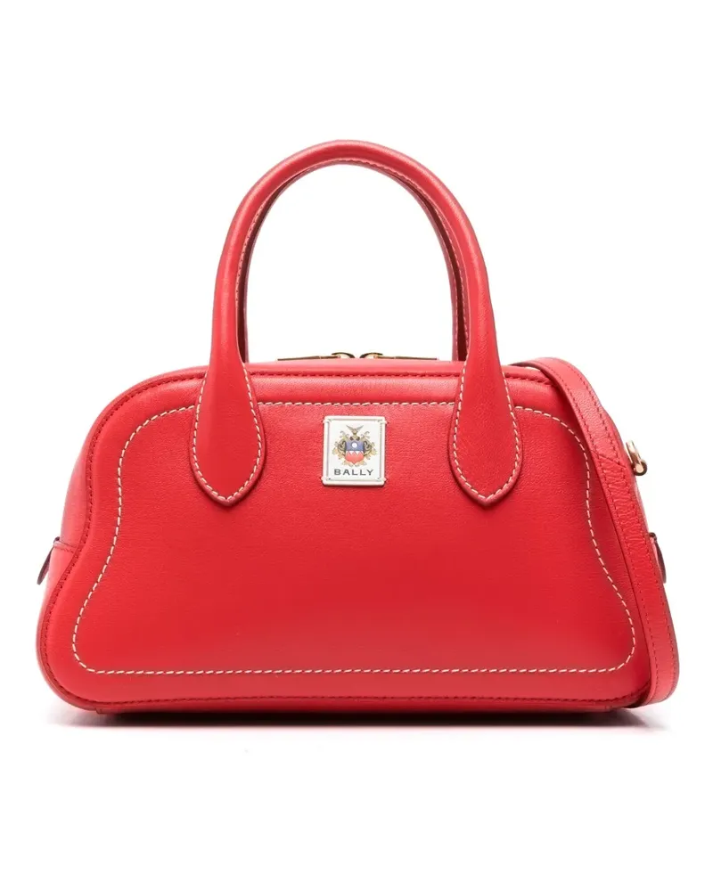 Bally Shopper mit Logo-Patch - Rot Rot