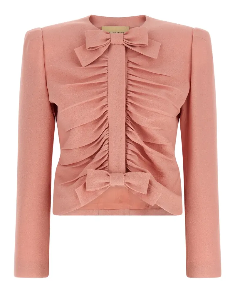 Valentino Garavani bow-appliqué jacket - Rosa Rosa