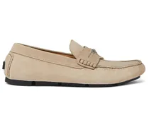 Medusa Head suede loafers