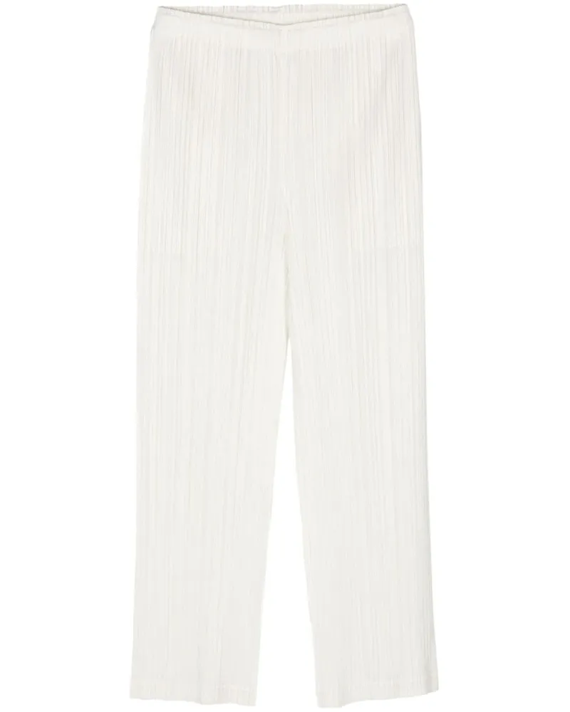 Issey Miyake Hose mit Bundfalten - Weiß Weiß