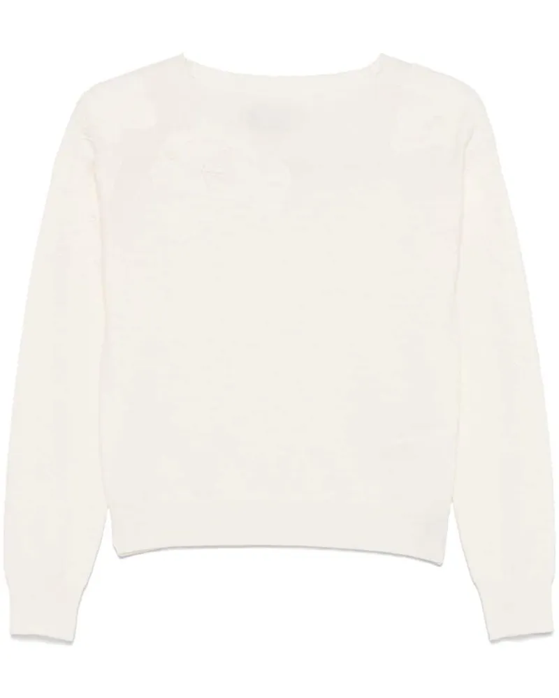 Ermanno Scervino Pullover mit Blumenstickerei - Nude Nude