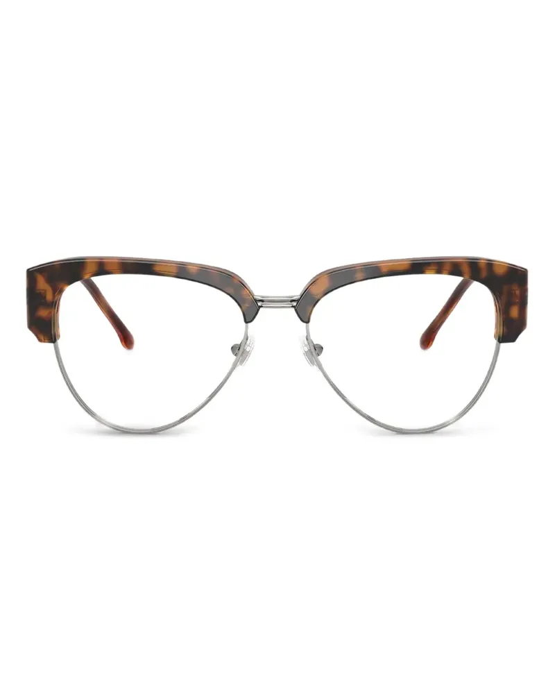 Diesel Cat-Eye-Brille in Schildpattoptik - Braun Braun