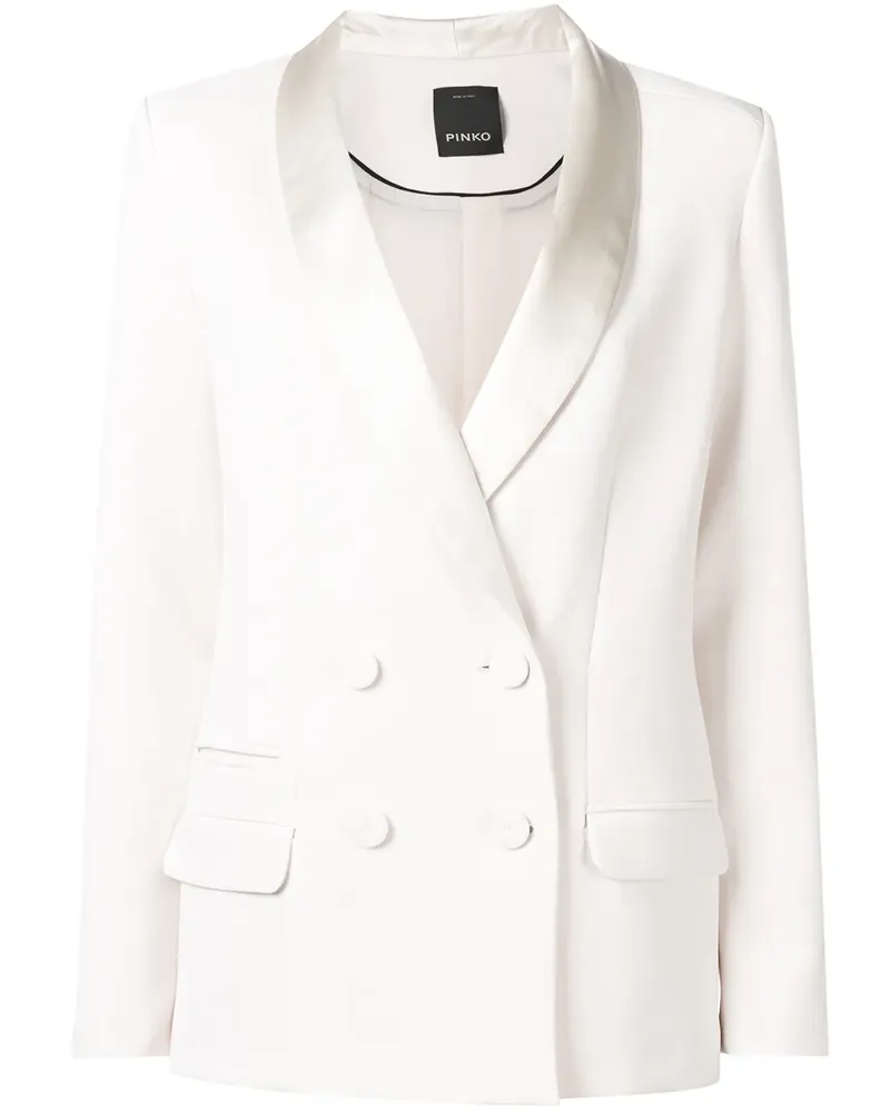 Pinko Doppelreihiger Blazer - Weiß Weiß
