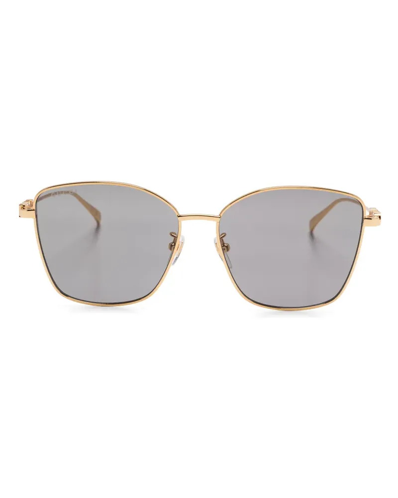 Gucci Sonnenbrille mit Butterfly-Gestell - Gold Gold