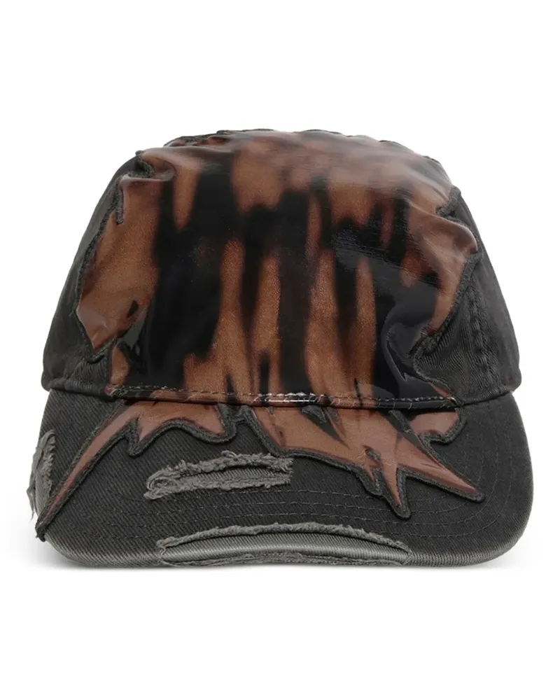 Diesel distressed C-KER cap - Schwarz Schwarz