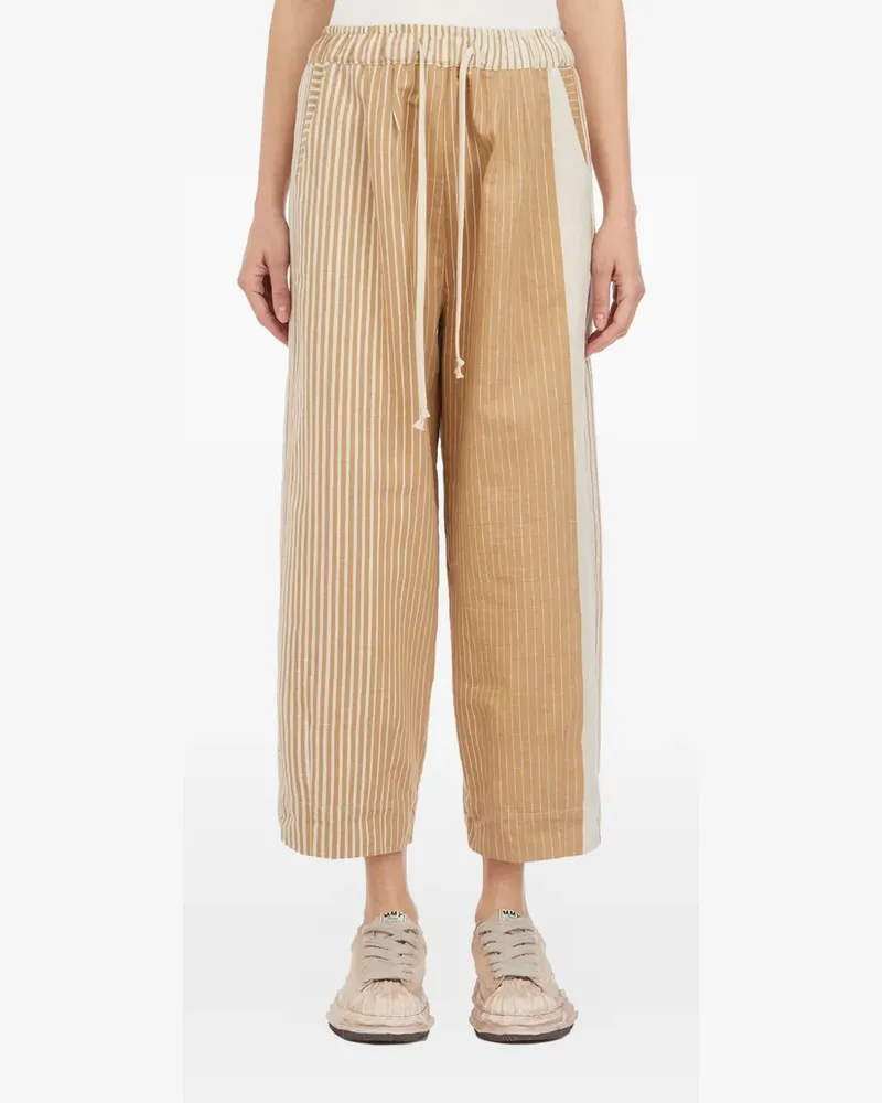 Collection Privée? striped trousers - Nude Nude