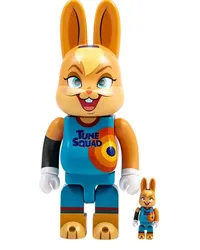 Medicom Toy x Space Jam: ANL Rabbrick Lola Bunny BE@RBRICK 100% und 400% Figuren-Set Orange