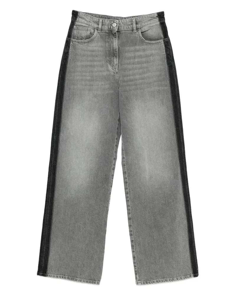 Twin-Set stripe-detail jeans - Grau Grau