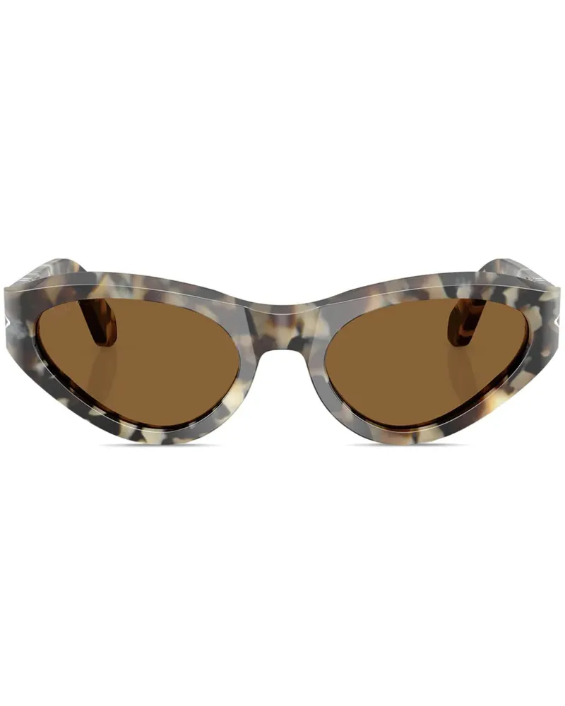 Persol Sonnenbrille mit Cat-Eye-Gestell - Braun Braun