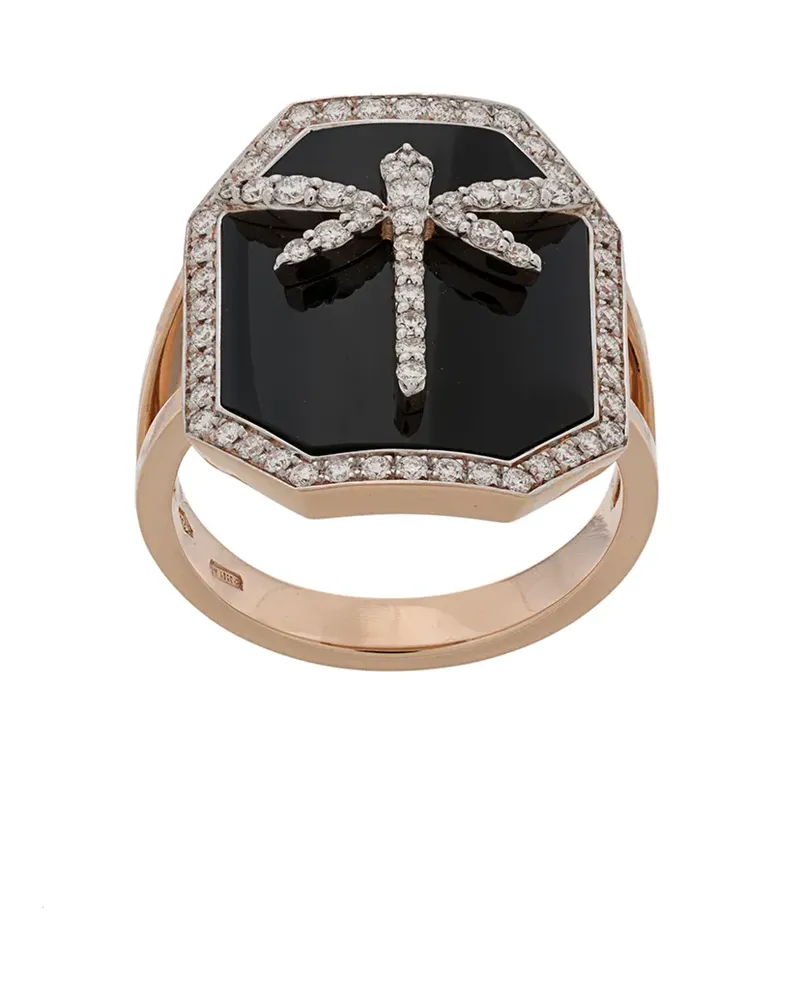 ANAPSARA Ring mit Libellenmotiv - ROSE GOLD Rose