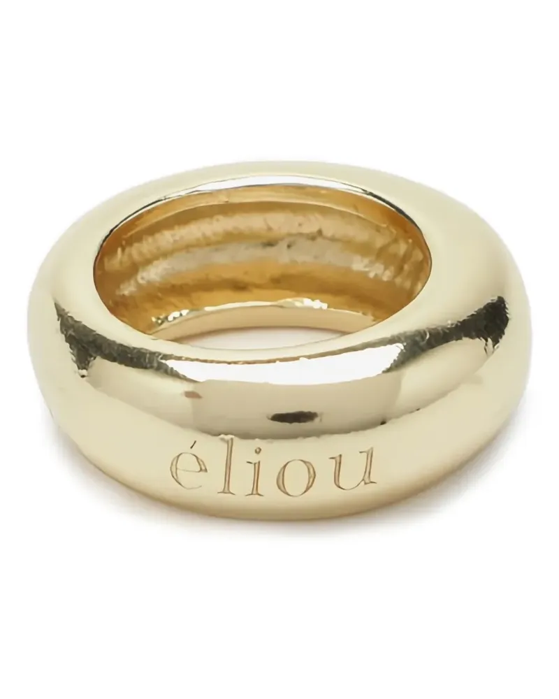 ÉLIOU Gravierter Amaya Ring - Gold Gold
