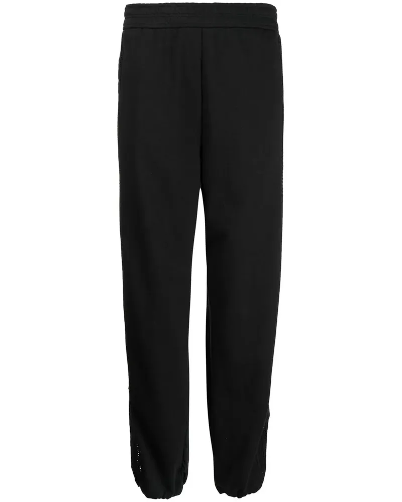 GOEN.J Jogginghose mit Cut-Outs - Schwarz Schwarz