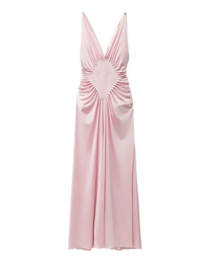 Versace viscose-jersey draped gown - Rosa Rosa