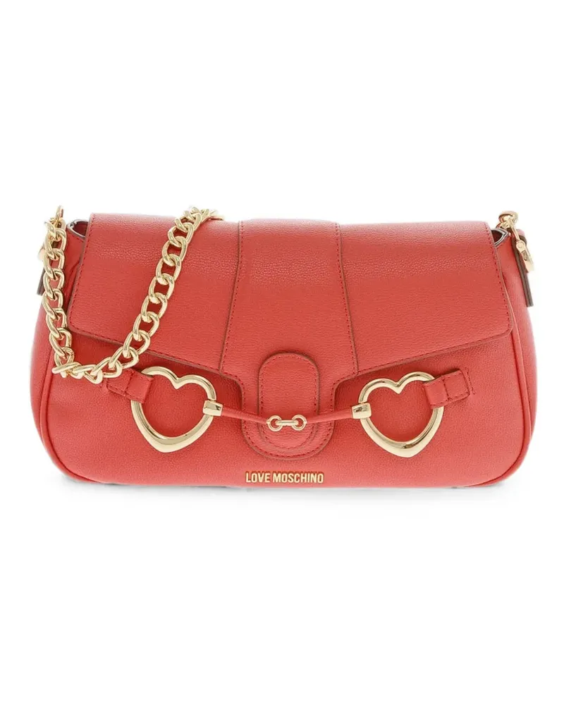 Moschino heart-bit shoulder bag - Rot Rot
