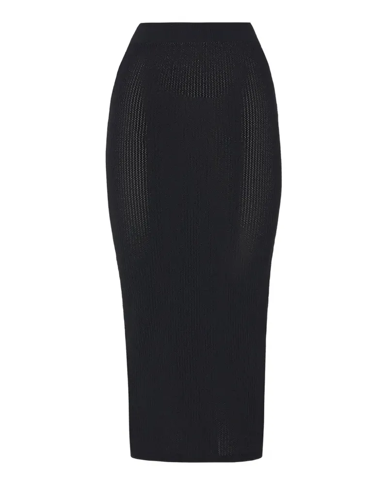 Wolford Nahtloser Midirock - Schwarz Schwarz