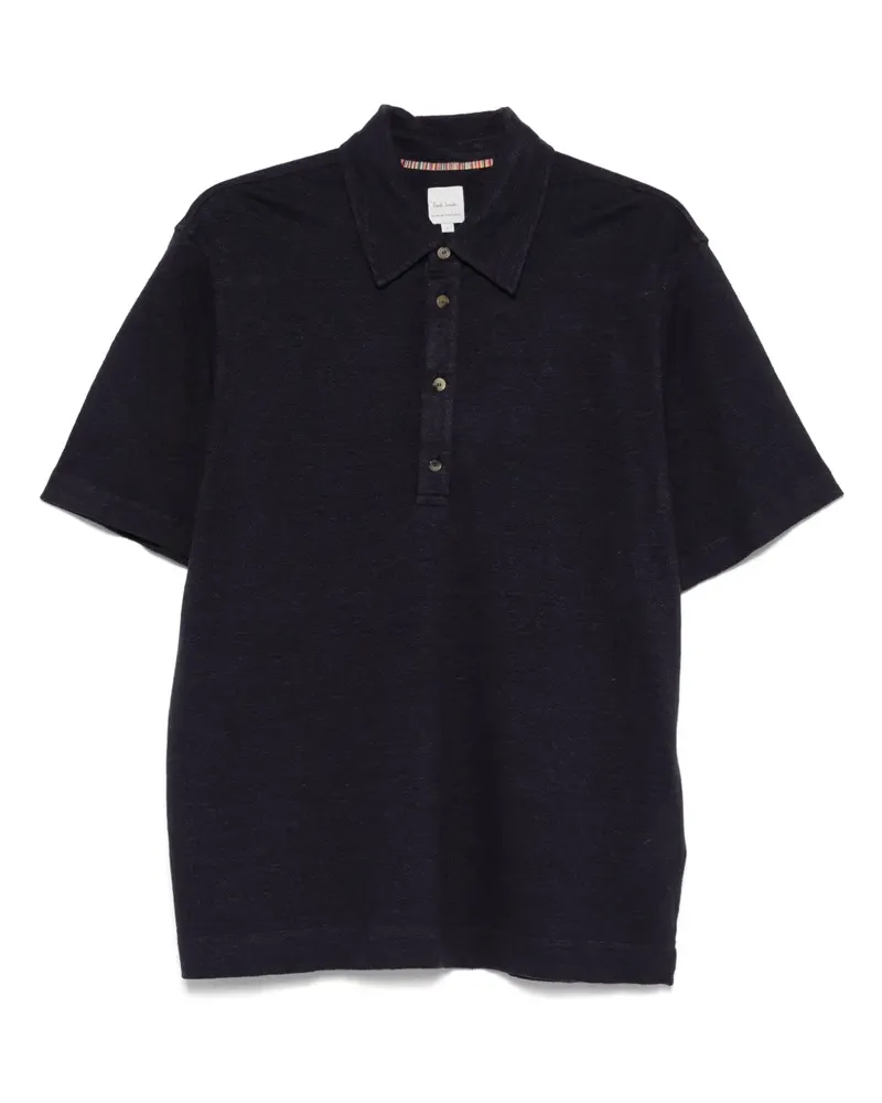 Paul Smith Poloshirt aus Leinen - Blau Blau