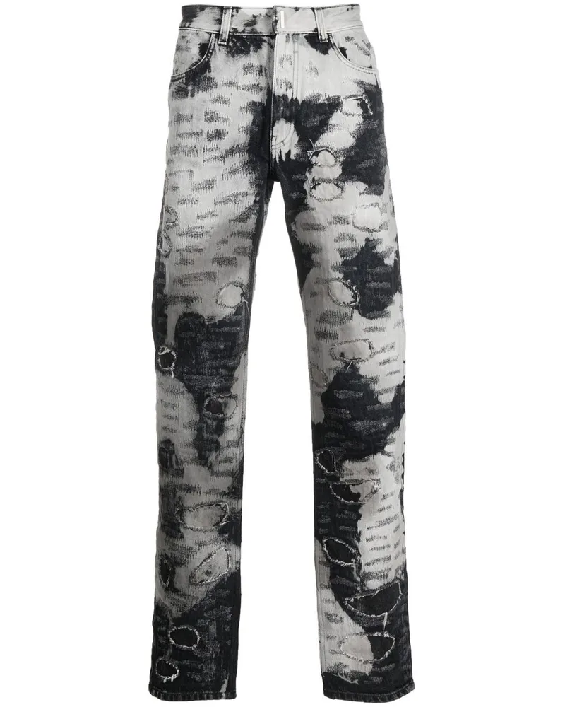 Givenchy Jeans im Distressed-Look - Nude Nude