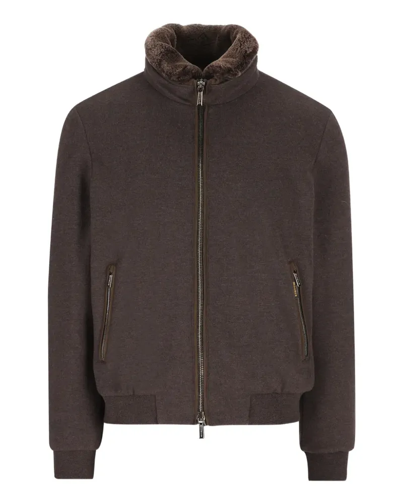 MOORER pocket zip-up jacket - Braun Braun