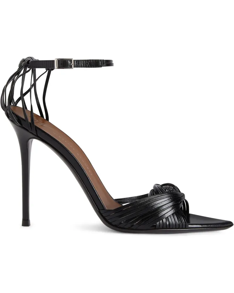 Giuseppe Zanotti Intriigo Knot Sandalen 105mm - Schwarz Schwarz