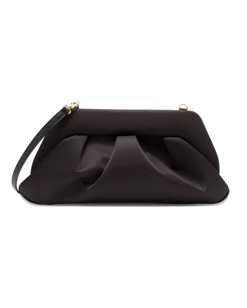 THEMOIRÈ Geraffte Emera Clutch - Schwarz Schwarz