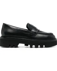 Furla Loafer mit Logo Schwarz