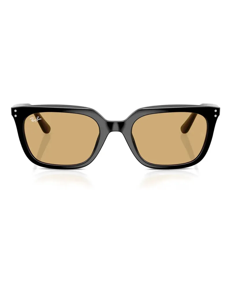Ray Ban rectangle-frame sunglasses - Schwarz Schwarz