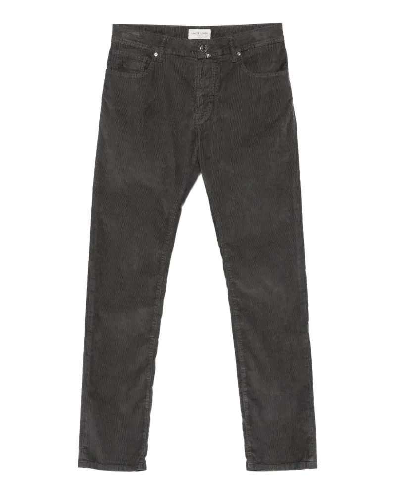 Jacob Cohën Hose in Cordoptik - Grau Grau
