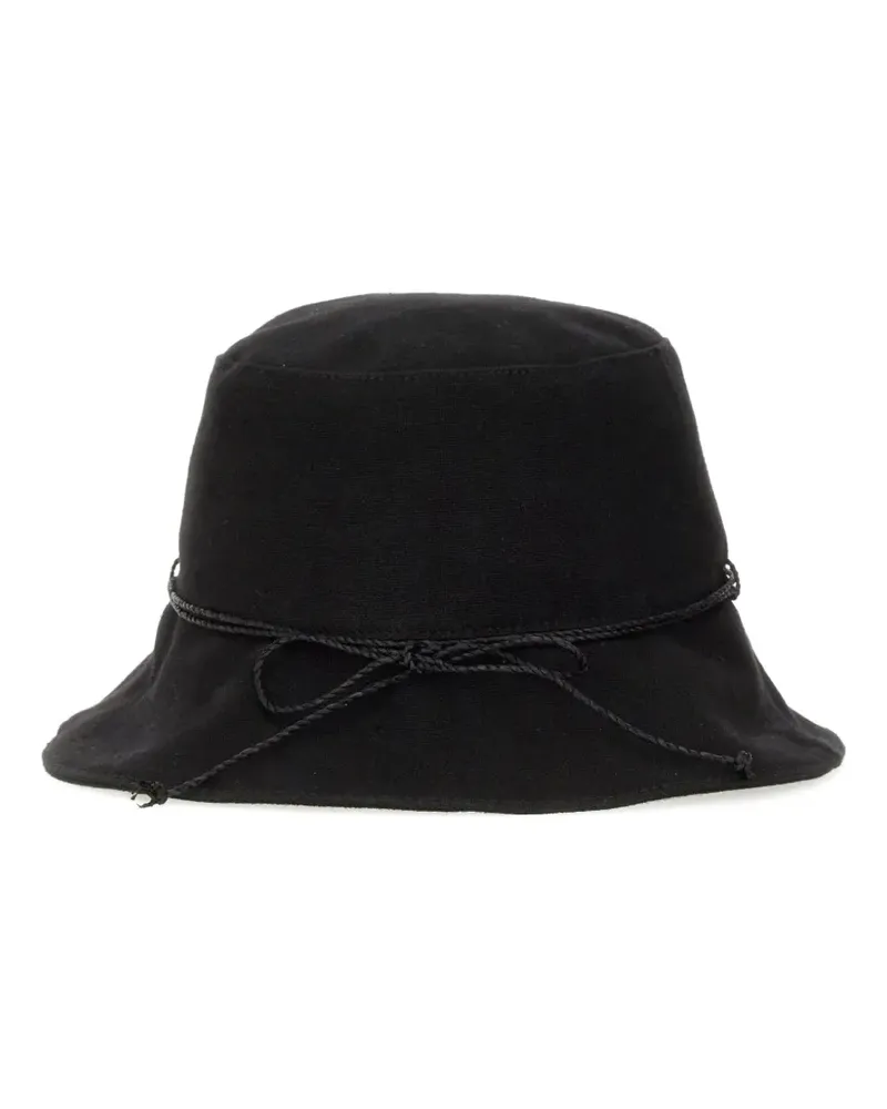 Helen Kaminski Fischerhut mit Logo - Schwarz Schwarz
