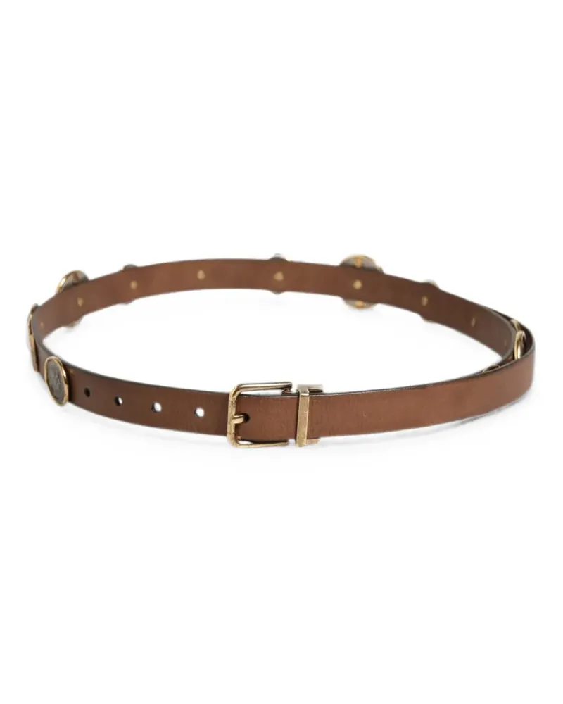 Dolce & Gabbana Gürtel aus Leder - Braun Braun