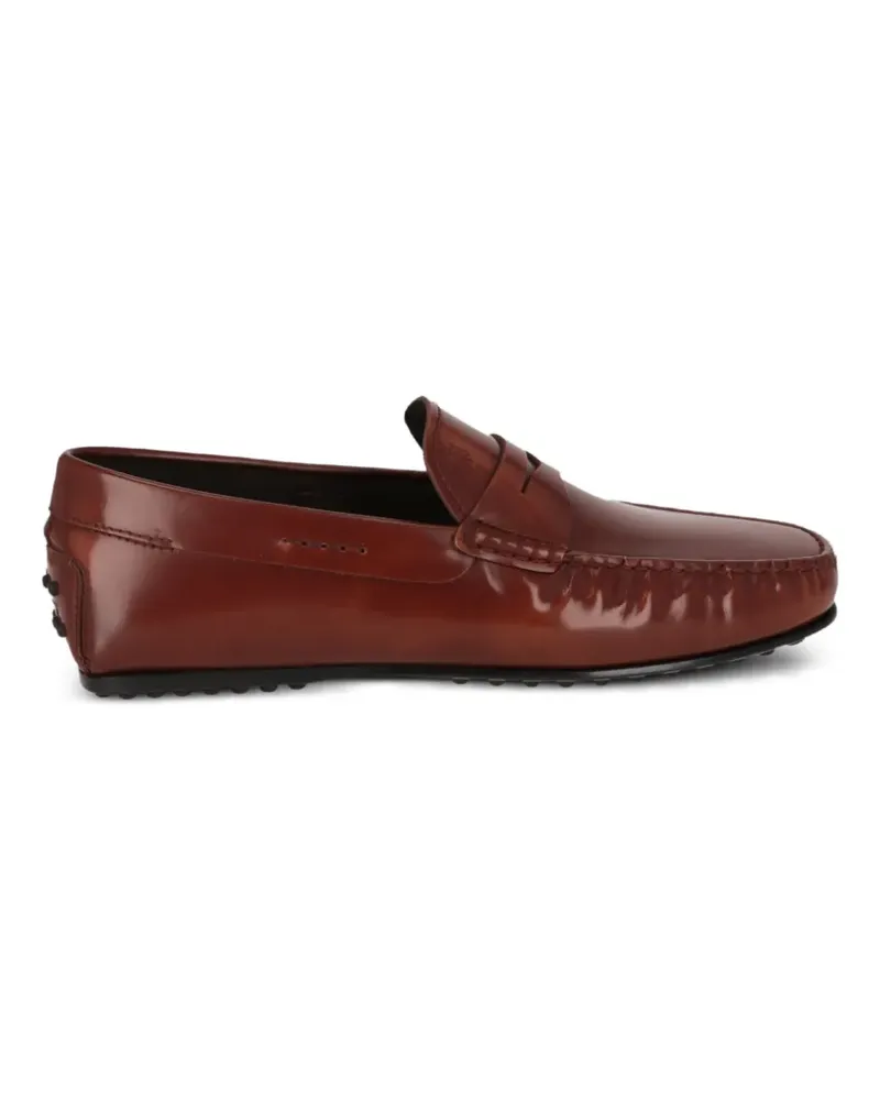 TOD'S Gommino leather loafers - Braun Braun