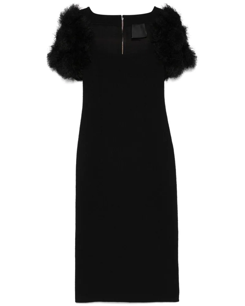 Givenchy Midikleid mit Pompon-Detail - Schwarz Schwarz